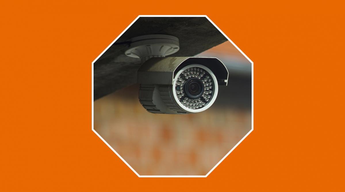 Cámara Cctv Concepto Cámara Vigilancia Vigilancia Con Sistema